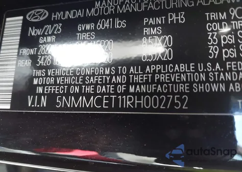 2024 Genesis Electrified Gv70 Advanced Awd из США, поврежденный, VIN 5NMMCET11RH002752